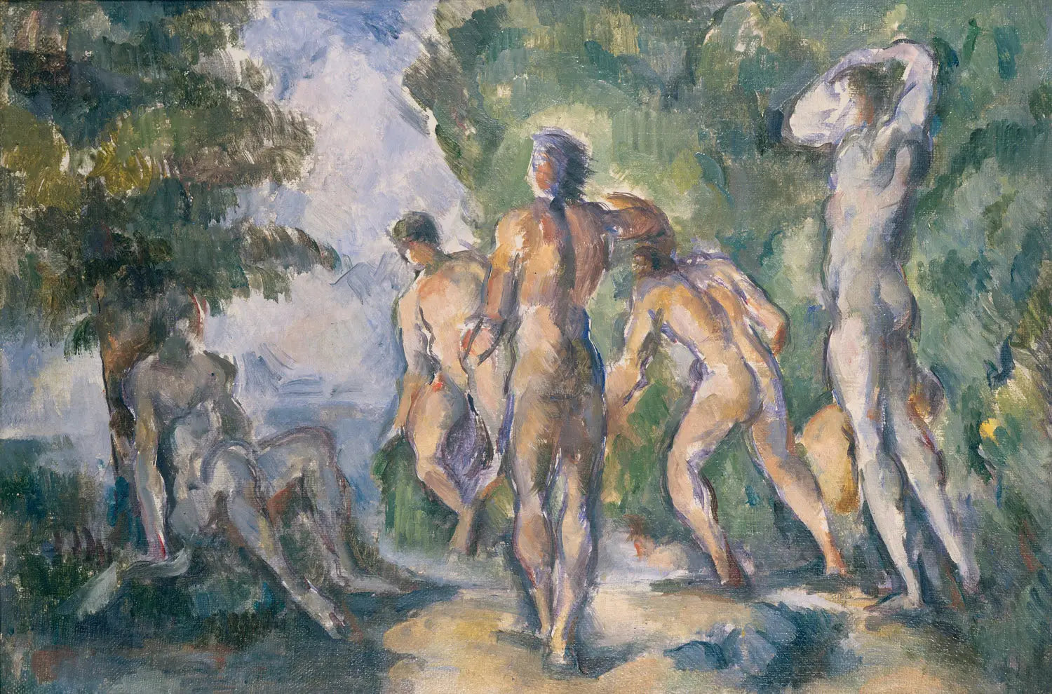 Baigneurs - Paul Cézanne image 1 copie de tableau peinte à la main