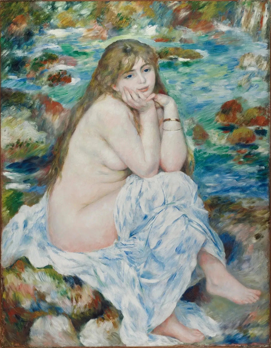 Zittende zwemmer - Pierre-Auguste Renoir