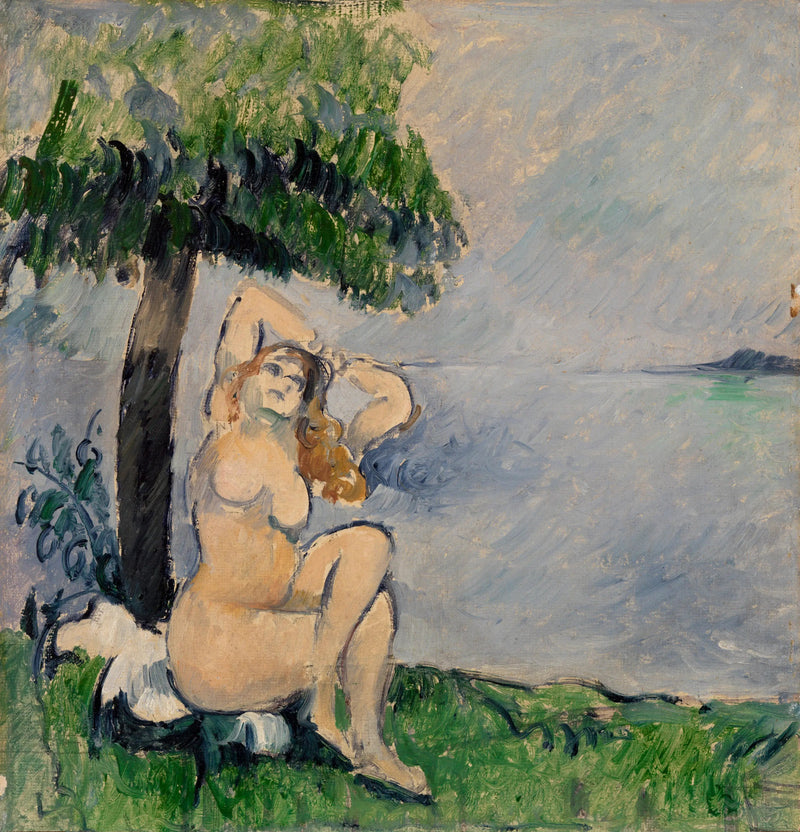 Badende aan de zee - Paul Cézanne