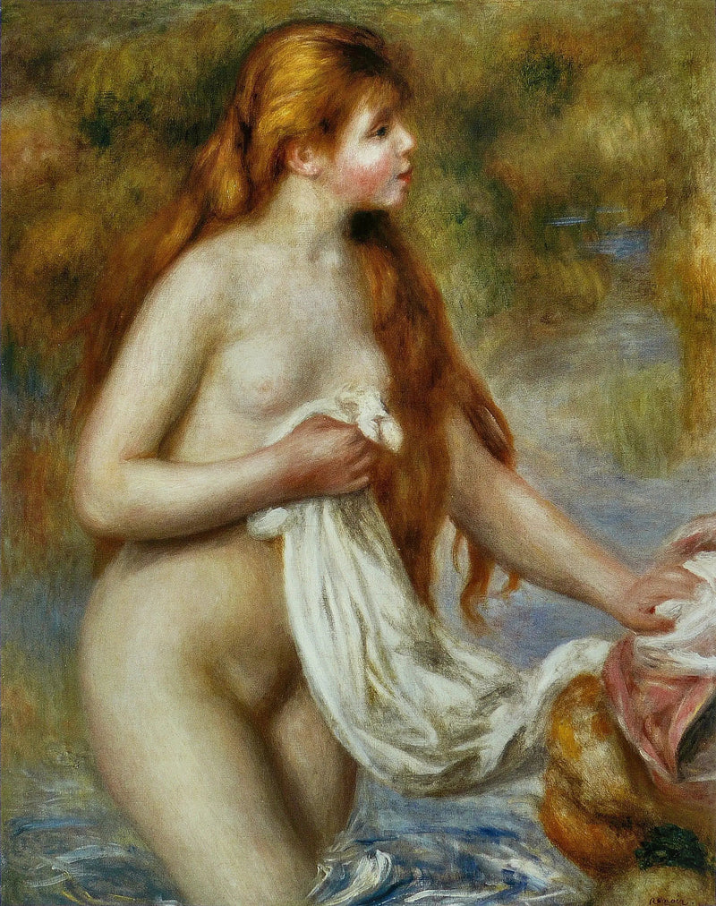 Lange haardame - Pierre-Auguste Renoir