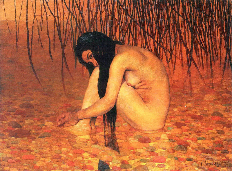 Badende vrouw bij riet - Félix Vallotton

Source:
Baigneuse aux roseaux - Félix Vallotton