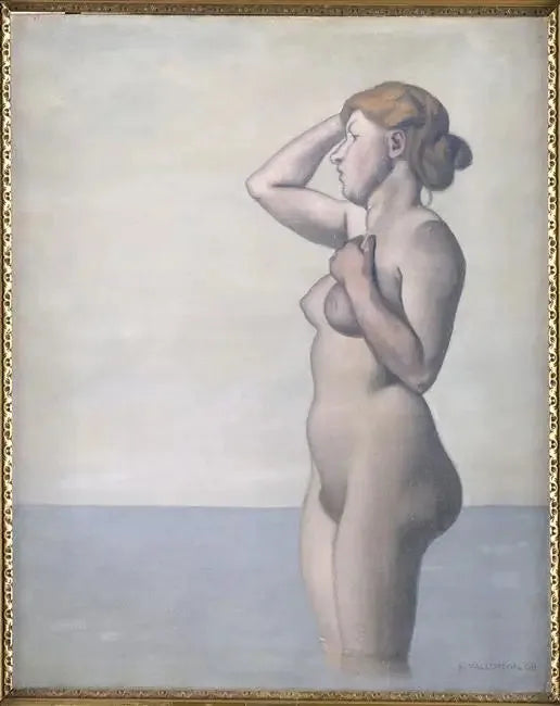 Badhuid van profiel, grijze hemel - Félix Vallotton

Source:
Baigneuse de profil, ciel gris - Félix Vallotton