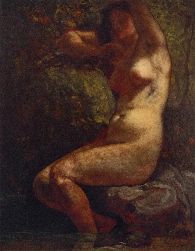 Badende vrouw - Gustave Courbet