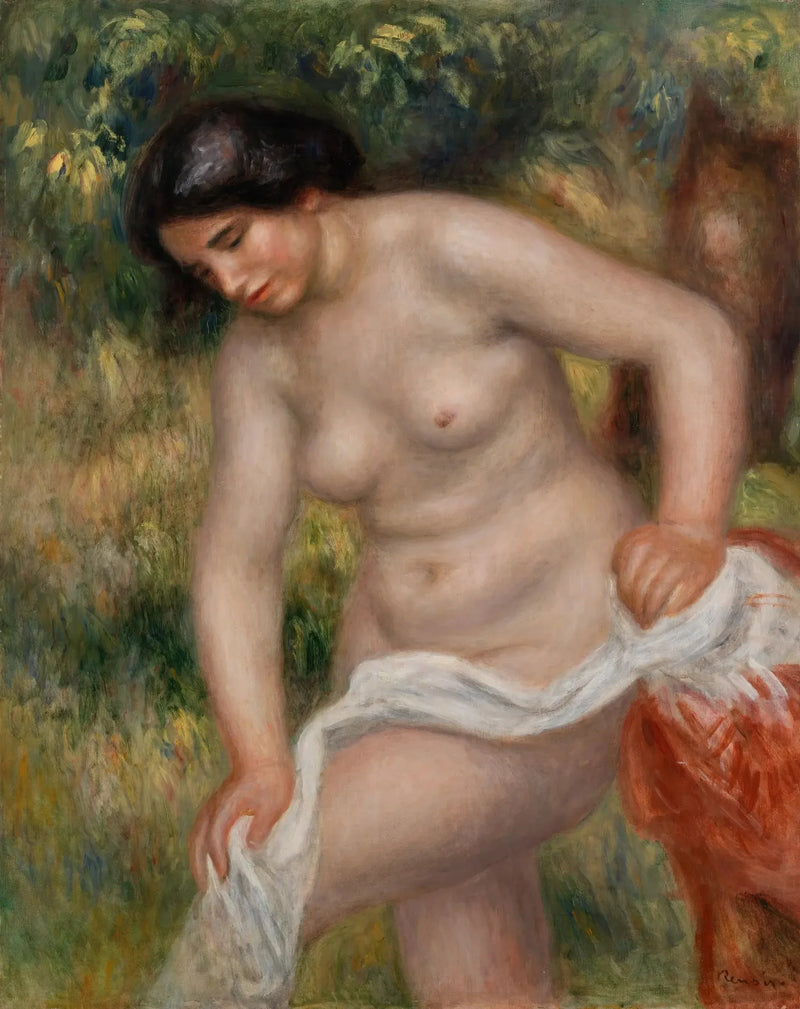 Badende vrouw die zich afdroogt (Badende vrouw die zich afveegt) - Pierre-Auguste Renoir