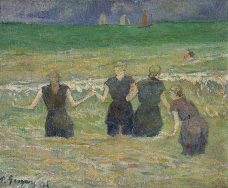 Badende vrouwen in Dieppe - Paul Gauguin