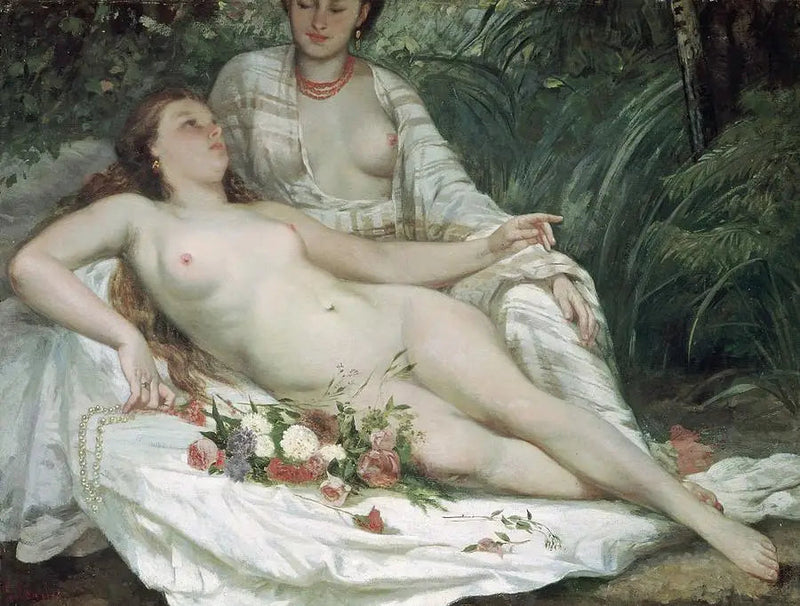 Badende vrouwen - Gustave Courbet