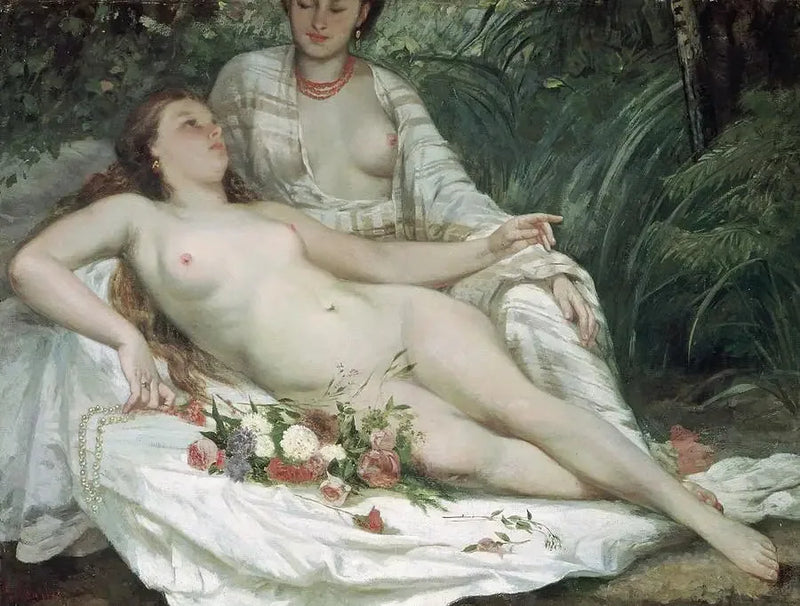 Badende vrouwen - Gustave Courbet