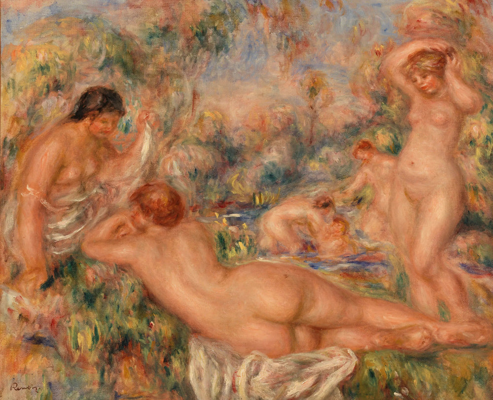Baigneuses - Pierre-Auguste Renoir image 1 tableau peint à l’huile sur toile
