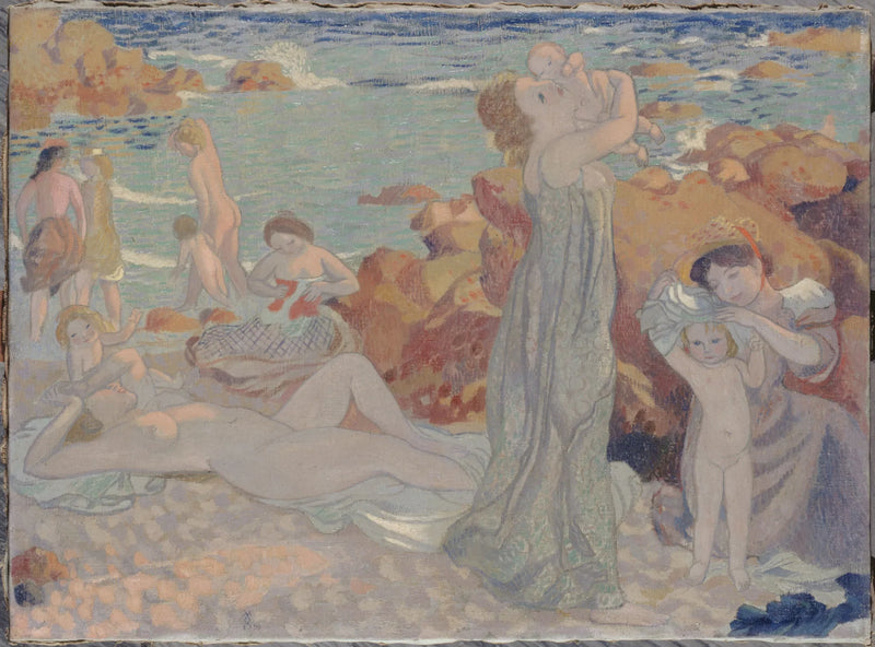 Badende vrouwen, strand van Pouldu - Maurice Denis