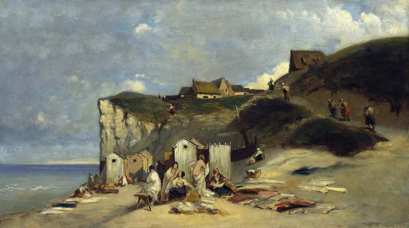 Vrouwenbad in Dieppe I - Carl Spitzweg