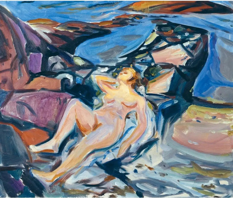 zonnebaden - Edvard Munch