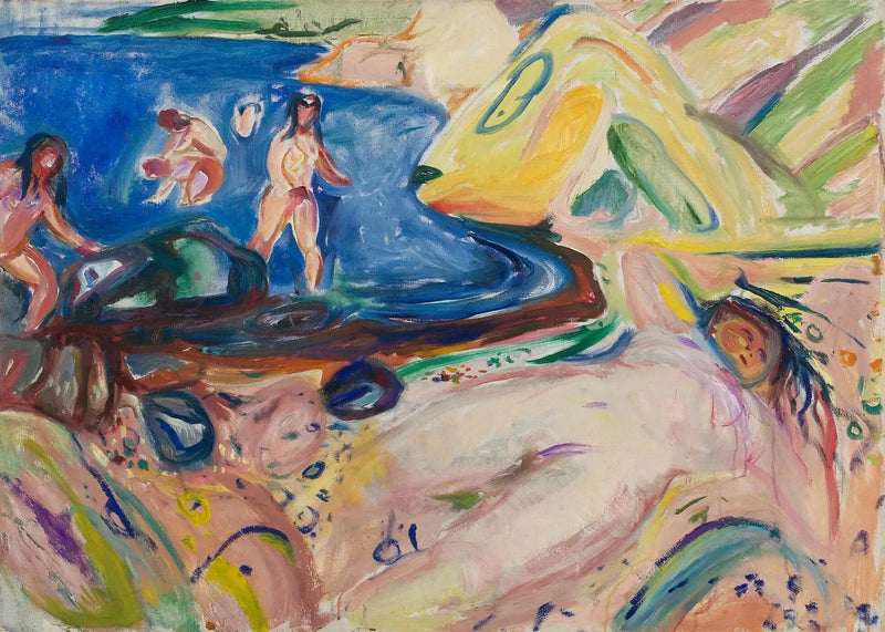 zonnebaden - Edvard Munch