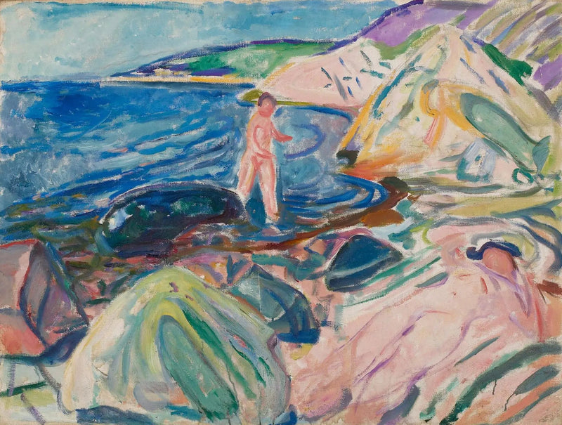zonnebaden - Edvard Munch