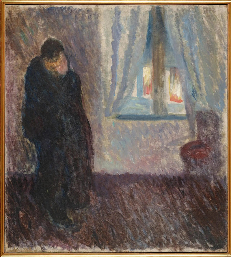 Kus bij het raam - Edvard Munch