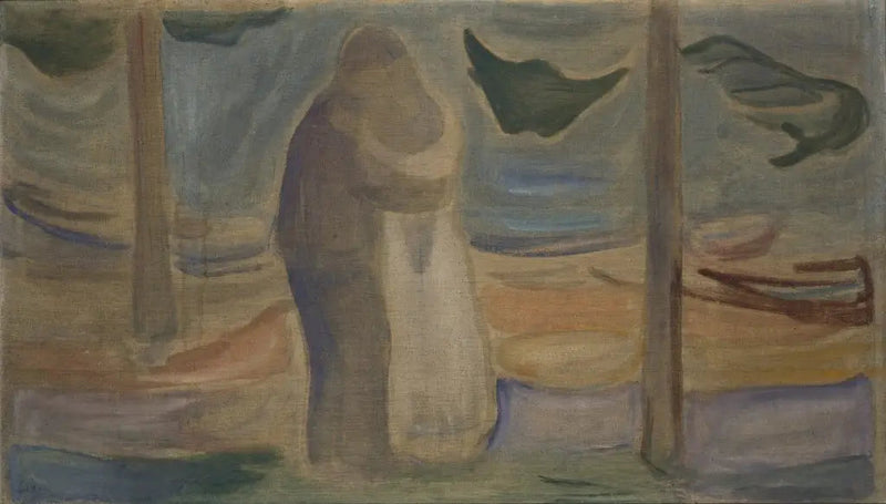 Kus op het strand (Frise Reinhardt) - Edvard Munch