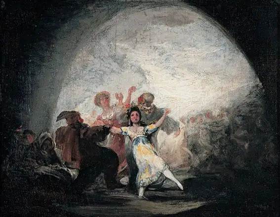 Gemaskerd bal - Francisco de Goya