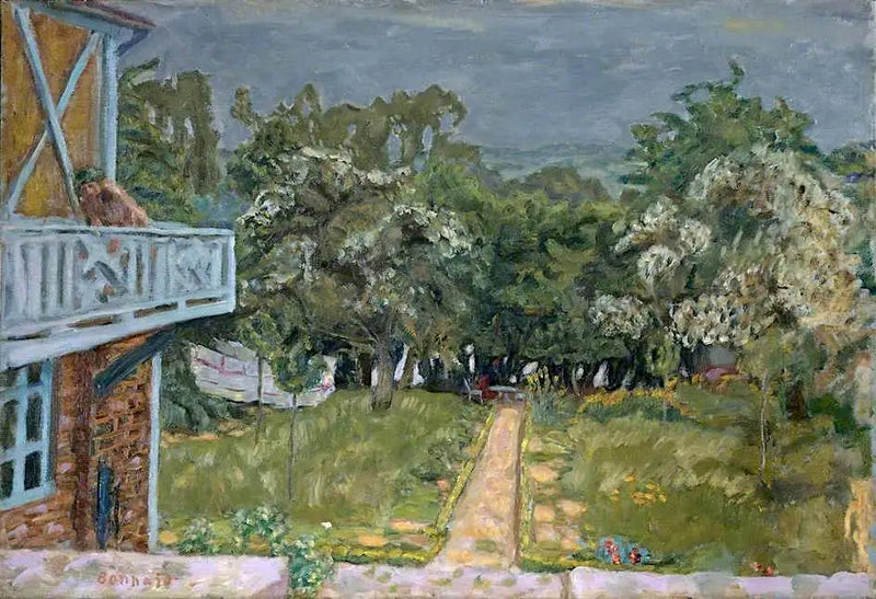 Blauwe balkon - Pierre Bonnard