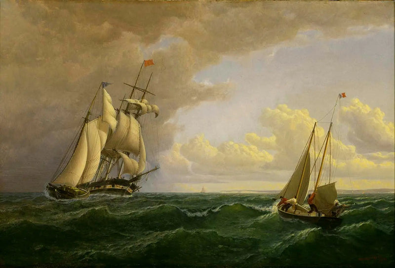 Baleinier op zee bij de wijngaard - Naar buiten - William Bradford

Source:
Baleinier au large du vignoble - Vers l'extérieur - William Bradford