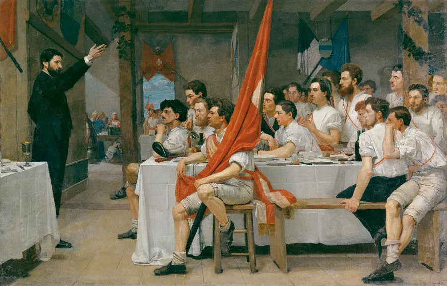Banket van de gymnasten - Ferdinand Hodler