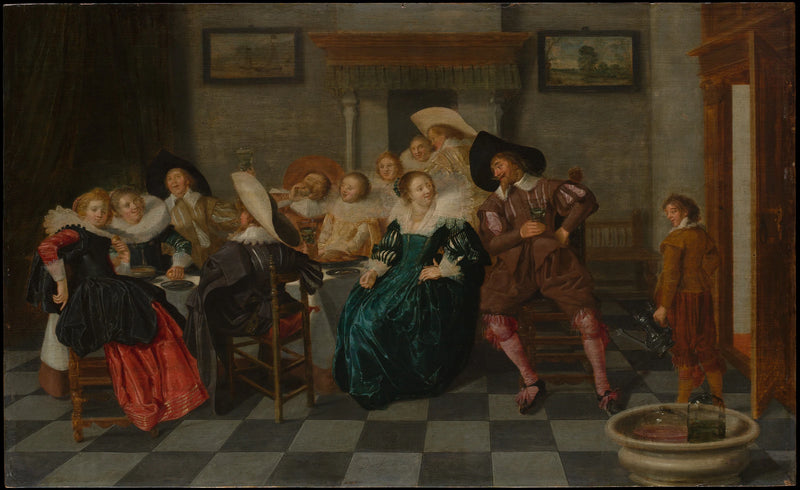 Un banquet - Dirck Hals