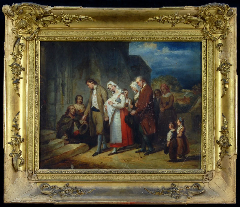 Doop in het dorp - Ary Scheffer
