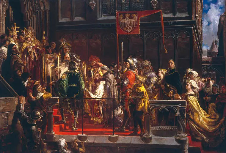 Baptême de Ladislas de Varna 18.II.1425. - Jan Matejko - Alpha Reproduction