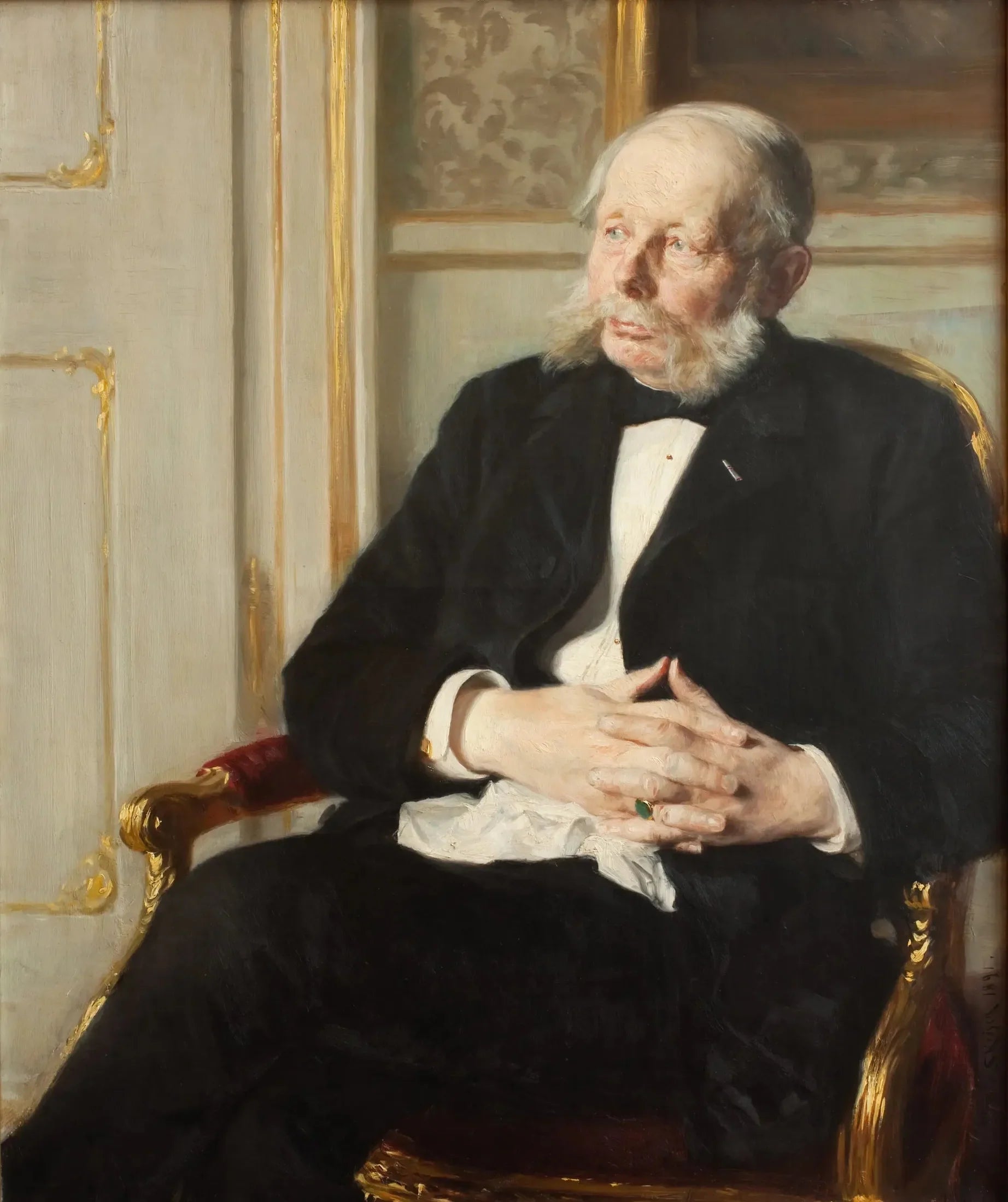 Baron Otto Ditlev Rosenørn-Lehn - Peder Severin Krøyer image 1 reproduction artisanale de tableau