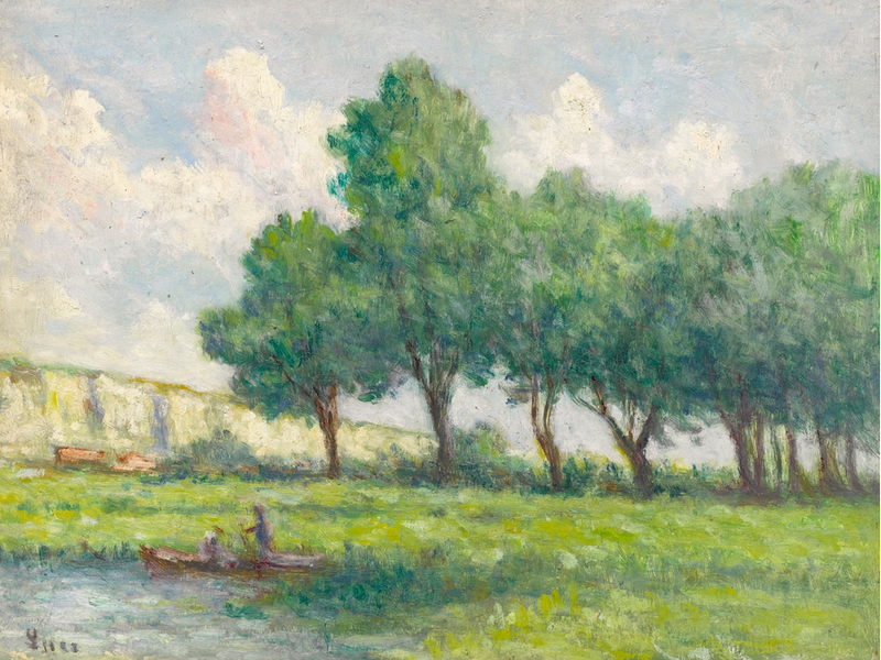 Boot bij Rolleboise - Maximilien Luce
