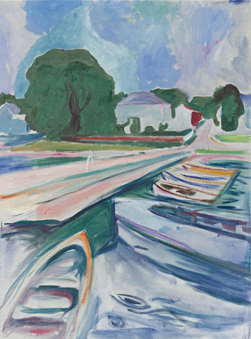 Booten in Åsgårdstrand - Edvard Munch