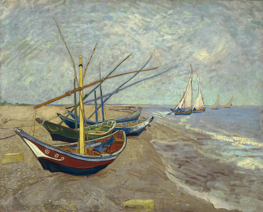 Booten bij de Saintes-Maries - Vincent van Gogh