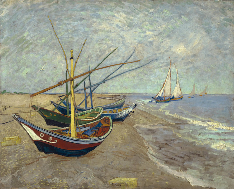 Booten bij de Saintes-Maries - Vincent van Gogh