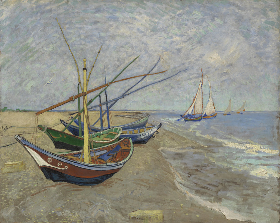 Booten bij de Saintes-Maries - Vincent van Gogh