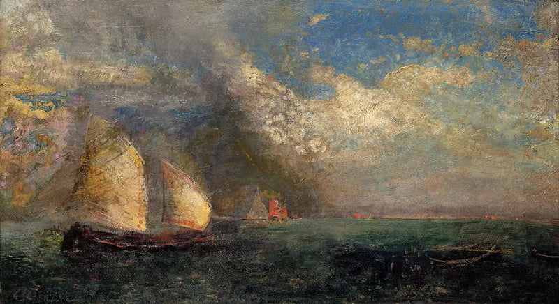 Booten. Herinnering aan Venetië - Odilon Redon