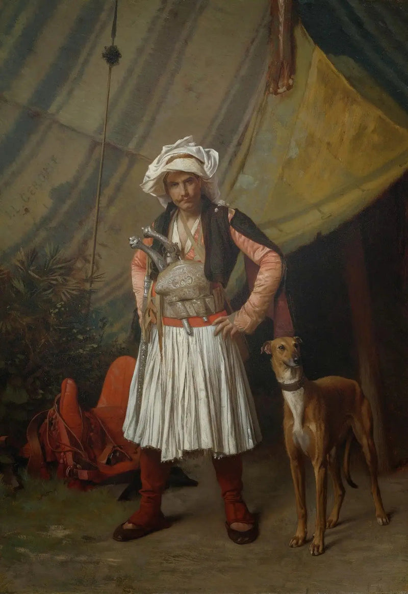 Bashi-Bouzouk en zijn hond - Jean-Léon Gérôme