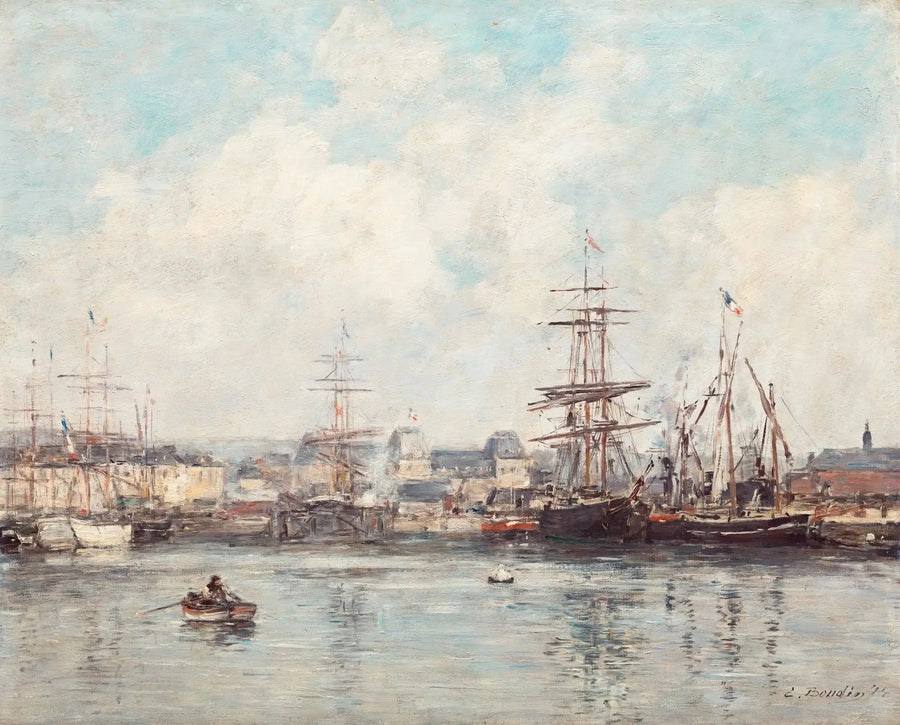 Bassin Casimir Delavigne in Le Havre - Eugène Boudin