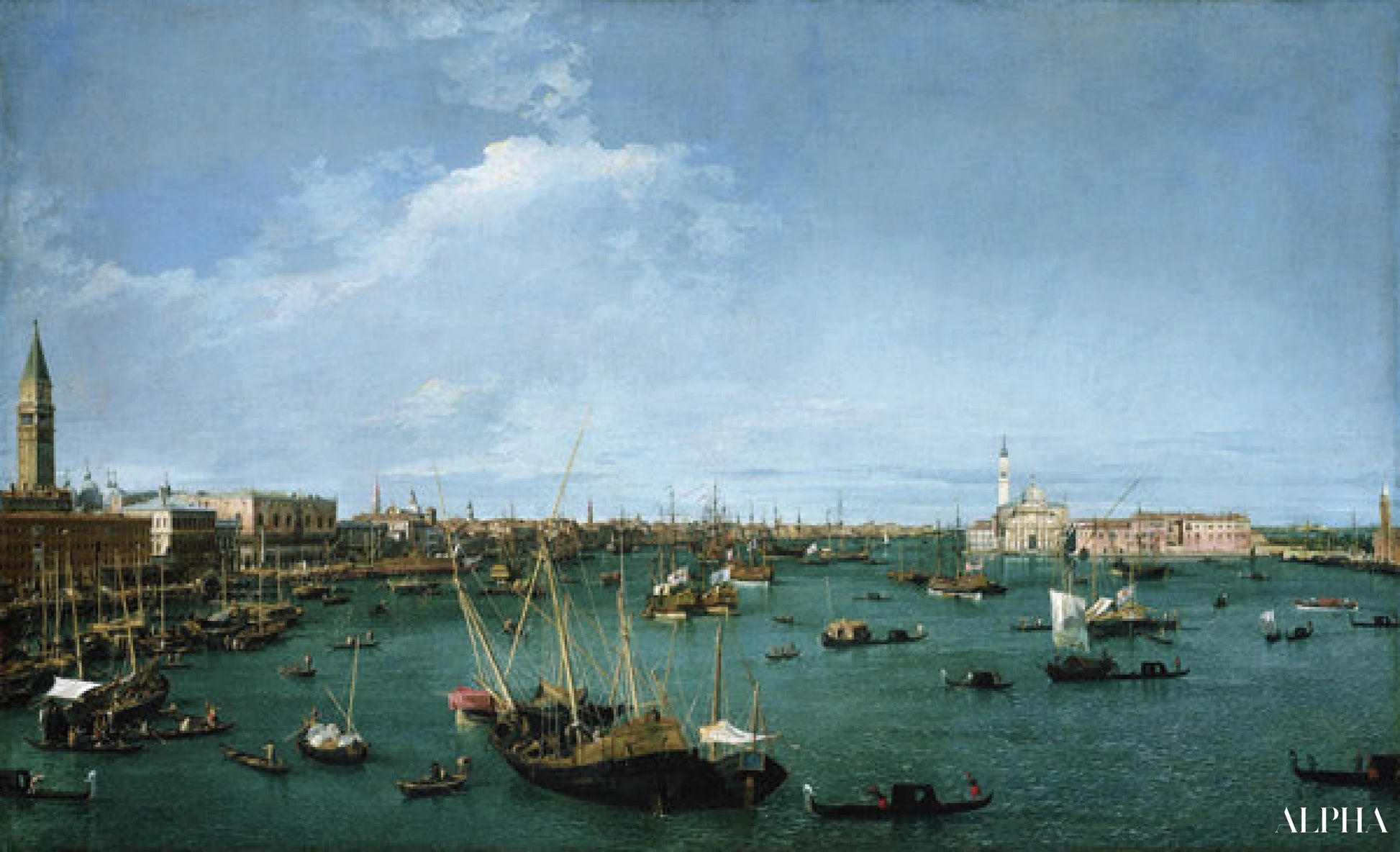 Bassin van Saint-Marc, Venetië - Kanaal Giovanni Antonio - Reproducties van schilderijen en hoogwaardige schilderkunst