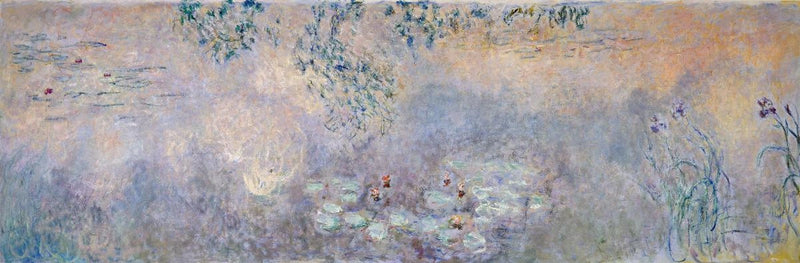 Het Waterleliesbekken met iris, Zürich W1980 - Claude Monet