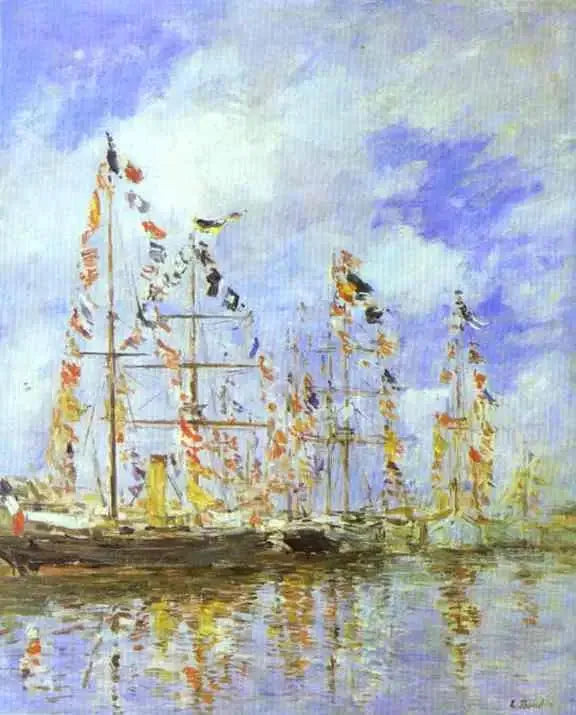 Jachthaven in Trouville-Deauville - Eugène Boudin