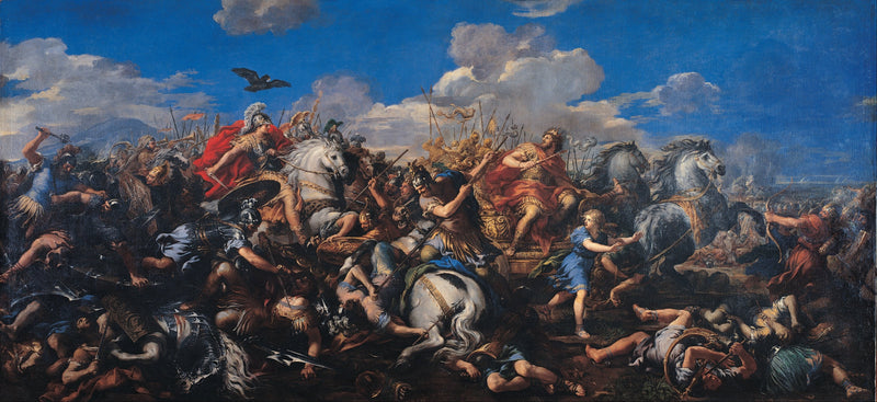 Slag bij Alexander tegen Darius - Pietro da Cortona