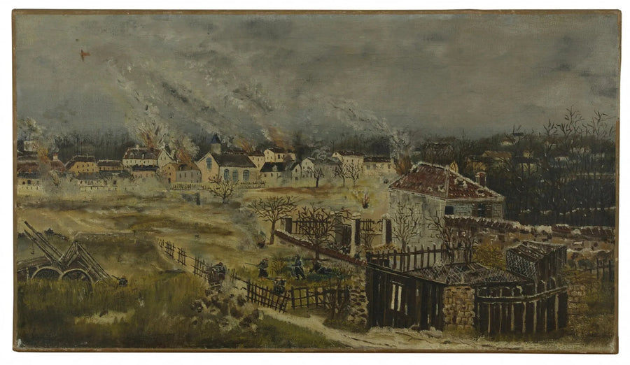 Slag bij Champigny - Episode uit de oorlog van 1870 - Henri Rousseau
