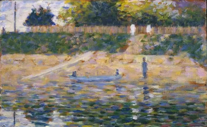Boot aan de oever, Asnières - Georges Seurat