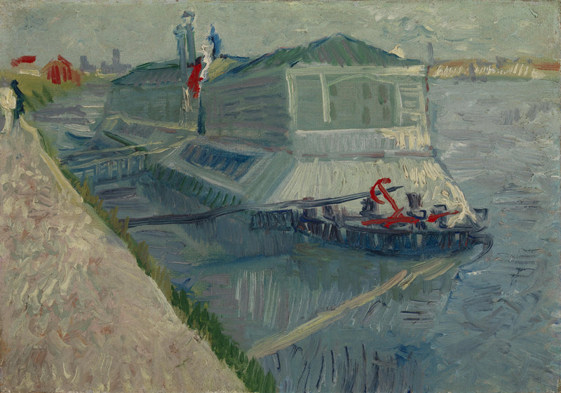 De wasserijboot op de Seine bij Asnières - Vincent van Gogh