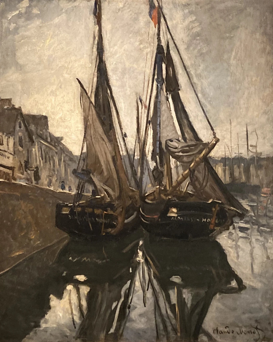 Vissersboot in Honfleur W116 - Claude Monet