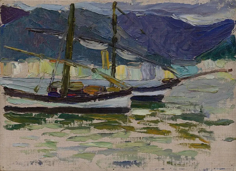 Vissersboten, Sestri - Vassily Kandinsky