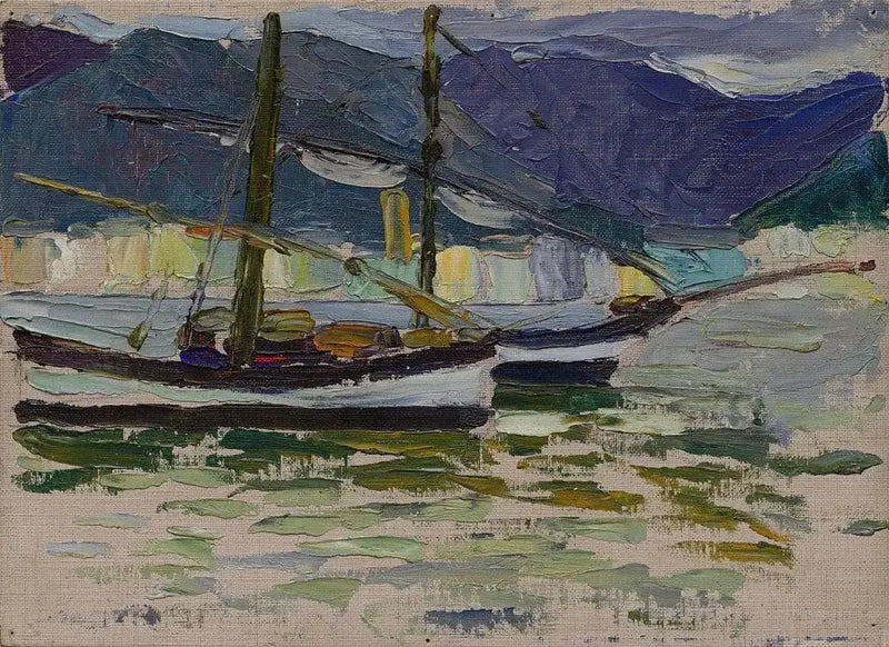 Vissersboten, Sestri - Vassily Kandinsky