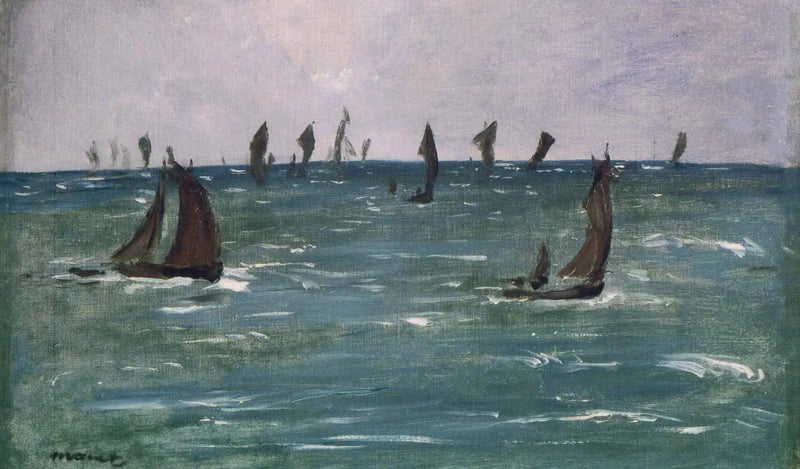 Schepen op Zee, Golf van Gascogne - Édouard Manet