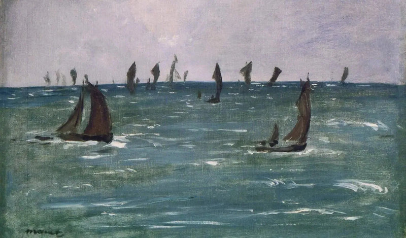 Schepen op Zee, Golf van Gascogne - Édouard Manet