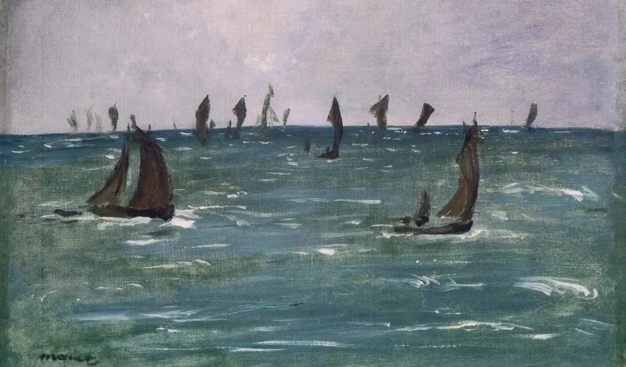 Schepen op Zee, Golf van Gascogne - Édouard Manet