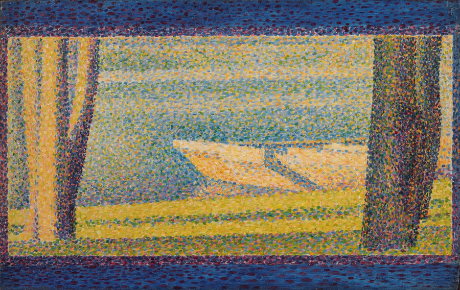 Schepen en bomen afgemeerd - Georges Seurat