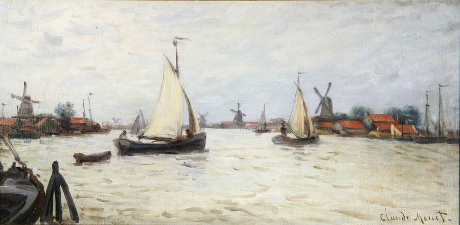 Boten in Holland, nabij Zaandam W173 - Claude Monet